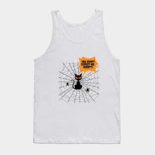 Spooky Cat Web, funny design Tank Top